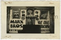 1h006 AT THE CIRCUS 3.5x5.25 photo 1939 theater display with Hirschfeld art portraits & clown!