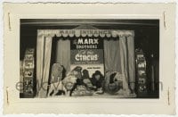 1h007 AT THE CIRCUS 3.5x5.25 photo 1939 theater display with the Marx Bros. & circus animals!