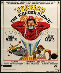 1j033 3 RING CIRCUS TRIMMED 1sh R1974 Dean Martin & clown Jerry Lewis, Joanne Dru, Zsa Zsa Gabor