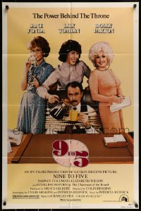 1j038 9 TO 5 1sh 1980 Dolly Parton, Jane Fonda & Lily Tomlin w/tied up Dabney Coleman!