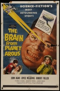 1j153 BRAIN FROM PLANET AROUS 1sh 1957 evil power made him most feared man in the universe!