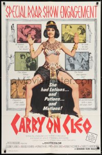 1j182 CARRY ON CLEO 1sh 1965 English comedy on the Nile, sexy full-length Amanda Barrie!