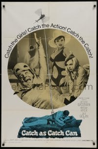 1j187 CATCH AS CATCH CAN int'l 1sh 1967 Vittorio Gassman, Martha Hyer, Italian comedy!