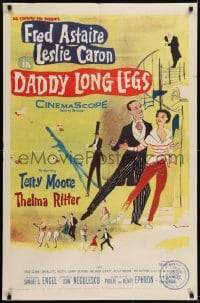 1j241 DADDY LONG LEGS 1sh 1955 wonderful art of Fred Astaire dancing with Leslie Caron!