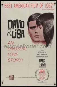 1j250 DAVID & LISA 1sh 1963 Kier Dullea, Frank Perry mental hospital drama!