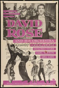 1j252 DAVID ROSE & HIS ORCHESTRA 1sh 1954 Will Cowan musical short, David Rose, Rafael Mendez!