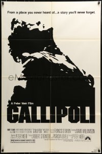 1j369 GALLIPOLI 1sh 1981 Peter Weir directed classic, Mark Lee, Mel Gibson!