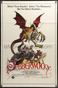 1j471 JABBERWOCKY 1sh R1982 Terry Gilliam, Monty Python, great fantasy monster art!