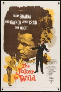 1j490 JOKER IS WILD 1sh 1957 Frank Sinatra as Joe E. Lewis, sexy Mitzi Gaynor, Jeanne Crain