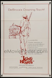 1j503 KING OF HEARTS 1sh 1967 Philippe De Broca's Le Roi de coeur, Bates, Genevieve Bujold