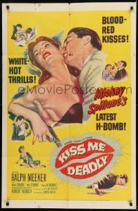 1j506 KISS ME DEADLY 1sh 1955 Mickey Spillane, Robert Aldrich, Ralph Meeker as Mike Hammer