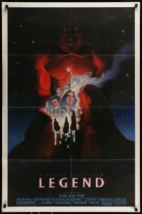1j520 LEGEND 1sh 1986 Tom Cruise, Mia Sara, Tim Curry, Ridley Scott, cool fantasy artwork!