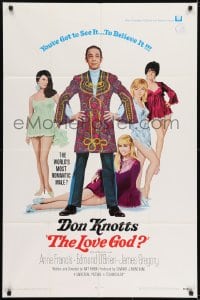 1j541 LOVE GOD int'l 1sh 1969 Don Knotts is the world's most romantic male with sexy babes!