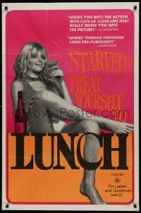 1j548 LUNCH 1sh 1973 if you're starved, treat yourself to sexy Velvet Busch for lunch!