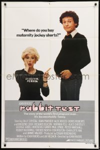 1j688 RABBIT TEST style B 1sh 1978 director Joan Rivers, Billy Crystal is the first pregnant man!