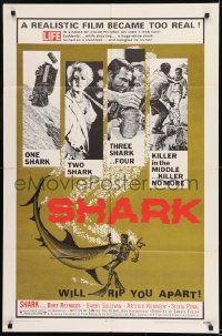 1j773 SHARK 1sh 1969 directed by Samuel Fuller, Burt Reynolds, sexy Silvia Pinal!