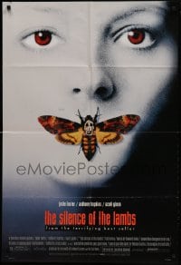 1j782 SILENCE OF THE LAMBS DS style D 1sh 1991 Foster & Hopkins both w/ moths over mouths!
