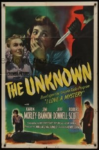1j929 UNKNOWN 1sh 1946 from radio's I Love a Mystery, only murder could keep Karen Morley's secret