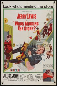 1j972 WHO'S MINDING THE STORE 1sh 1963 Jerry Lewis is the unhandiest handyman, Jill St. John