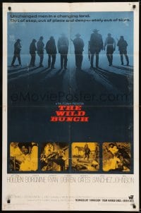 1j977 WILD BUNCH int'l 1sh 1969 Peckinpah cowboy classic starring William Holden & Ernest Borgnine