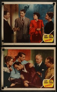 1k842 CRISIS 2 LCs 1950 great images of Cary Grant and Paula Raymond, Roman Novarro!