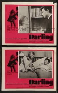 1k852 DARLING 2 LCs 1965 sexy Julie Christie with Laurence Harvey & Dirk Bogarde, John Schlesinger!
