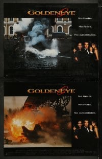 1k897 GOLDENEYE 2 LCs 1995 Pierce Brosnan as Bond, Izabella Scorupco, Famke Janssen, explosions!