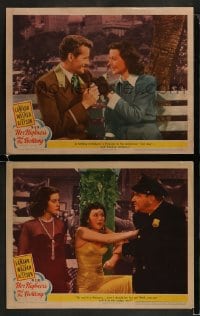 1k902 HER HIGHNESS & THE BELLBOY 2 LCs 1945 Hedy Lamarr with Robert Walker & cop!