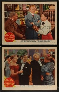 1k910 IN THE GOOD OLD SUMMERTIME 2 LCs 1949 Buster Keaton, Judy Garland, Van Johnson!