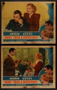 1k930 MORE THAN A SECRETARY 2 LCs 1936 Alfred E. Green, cool images of George Brent & Jean Arthur!