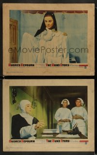 1k936 NUN'S STORY 2 LCs 1959 religious missionary Audrey Hepburn, Fred Zinnemann!