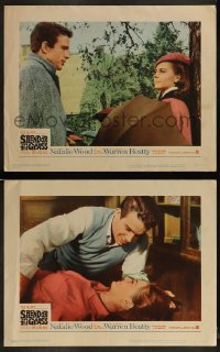 1k963 SPLENDOR IN THE GRASS 2 LCs 1961 c/us of Natalie Wood & Warren Beatty, directed by Kazan!