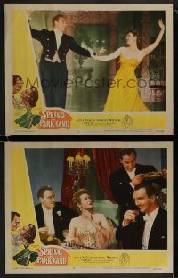 1k964 SPRING IN PARK LANE 2 LCs 1949 great images of Anna Neagle & Michael Wilding, dancing!