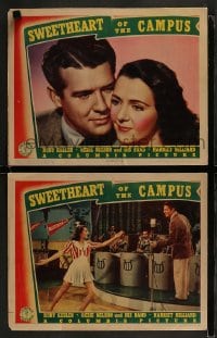 1k967 SWEETHEART OF THE CAMPUS 2 LCs 1941 Ruby Keeler, Ozzie & Harriet, cool big band image!