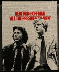 1k020 ALL THE PRESIDENT'S MEN 9 color 11x14 stills 1976 Hoffman & Redford as Woodward & Bernstein!