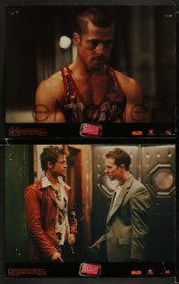 1k403 FIGHT CLUB 7 LCs 1999 portraits of Edward Norton and Brad Pitt & bar of soap!