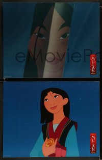 1k003 MULAN 12 LCs 1998 Walt Disney Ancient China cartoon, cool animated action!