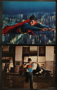 1k495 SUPERMAN 6 color 11x14 stills 1978 Christopher Reeve, Kidder, Brando, York, Hackman, Beatty!