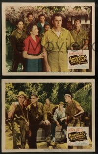 1k687 AMERICAN GUERRILLA IN THE PHILIPPINES 3 LCs 1950 Fritz Lang, Tyrone Power in World War II!