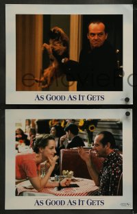 1k041 AS GOOD AS IT GETS 8 LCs 1997 images of Jack Nicholson as Melvin, Helen Hunt, Greg Kinnear!