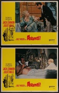 1k042 AVANTI 8 LCs 1972 Billy Wilder, Jack Lemmon, Juliet Mills!