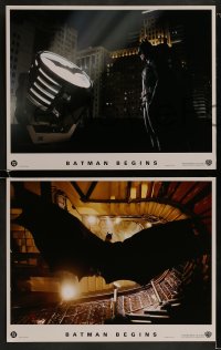1k014 BATMAN BEGINS 10 LCs 2005 Christian Bale as the Caped Crusader, Katie Holmes, Michael Caine!