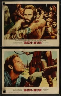1k454 BEN-HUR 6 LCs 1960 Charlton Heston, William Wyler classic epic, Boyd, sexy Haya Harareet!