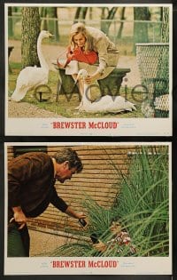 1k068 BREWSTER McCLOUD 8 LCs 1971 directed by Robert Altman, Bud Cort, Sally Kellerman, cool images!