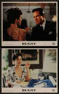 1k383 BUGSY 7 LCs 1991 Warren Beatty, gorgeous Annette Bening, Harvey Keitel, Joe Mantegna!