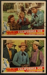 1k692 CALIFORNIA JOE 3 LCs 1943 Don Red Barry, Helen Talbot, Twinkle Watts!