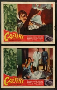 1k599 CALTIKI THE IMMORTAL MONSTER 4 LCs 1960 cool monster attack special effects images!
