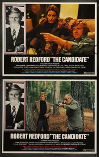 1k078 CANDIDATE 8 LCs 1972 all w/great border image of candidate Robert Redford blowing a bubble!