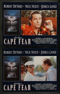 1k079 CAPE FEAR 8 LCs 1991 Robert De Niro, Nick Nolte, gorgeous Jessica Lange, Juliette Lewis!