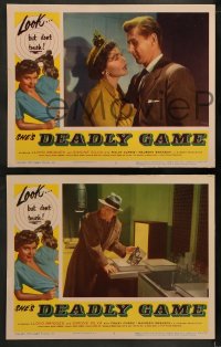 1k710 DEADLY GAME 3 LCs 1954 Lloyd Bridges, sexy bad girl Simone Silva knows the score!